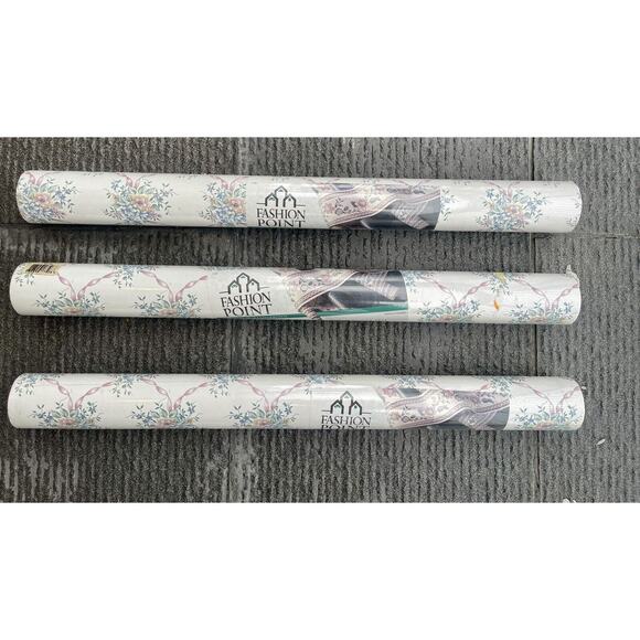 Fashion Point Imperial Wallcoverings Wallpaper NOS 56 sq ft x 3 Rolls Floral - Picture 1 of 5